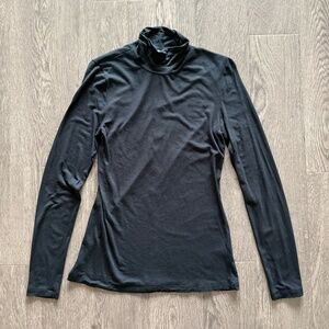 Aritzia Babaton Black Turtleneck Long Sleeve Top